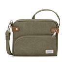 Bolsa transversal Travelon Anti-Theft Heritage em algodão e lona