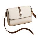 Bolsa Transversal Vintage Feminina Em Couro PU Com Bolso E Alça De Ombro