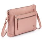 Bolsa transversal Wise Owl Accessories, couro pequeno, rosa