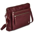 Bolsa transversal Wise Owl Accessories Small Leather Burgundy
