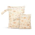 Bolsa úmida Coolapeach, conjunto impermeável, reutilizável, com zíper, 2 peças