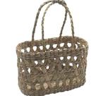 Bolsa Vazada Palha Natural com Alça 30x16x19 cm