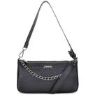 Bolsa Vegatta Casual Baguete Luiza Com Detalhe em Corrente Onix Forrada Material Croco Sintetico Bolsa Vegatta Casual Baguete Luiza Com Detalhe em Corrente Onix Forrada Material Croco Sintetico