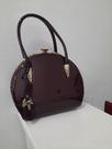 Bolsa Verniz Bordo de Luxo Arara Dourada Bolsa Verniz Bordo de Luxo Arara Dourada