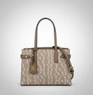Bolsa Veryrio Monograma Grande Feminina com Alça Removível Cor: Caqui