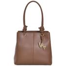 Bolsa Via Marte Sintético Mini Floater Marrom B2-729-01