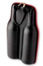 Bolsa vinho dupla sarja pu eva e veludo 32x17,5x8cm