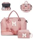 Bolsa Weekender Vogewood Initial Duffle com compartimento para sapatos