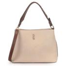 Bolsa Wj Shoulder Bag Grande Bicolor com Alça Trançada - F