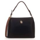 Bolsa Wj Shoulder Bag Grande Bicolor com Alça Trançada - F