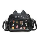 Bolsa ZAROXOXS Kawaii Ita, mochila tiracolo para gatos com display de pinos