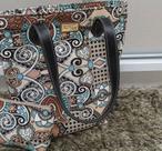 Bolsa zen azul marrom