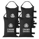 Bolsas de arena CROWN SHADES para patas de carpa 68 kg (vacías) negras