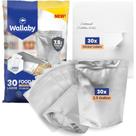 Bolsas de armazenamento de alimentos Wallaby 2,5 L Gusset Mylar 30 unidades