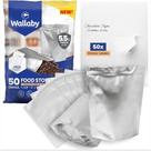 Bolsas de armazenamento de alimentos Wallaby 50 250 ml Gusset Mylar Bags
