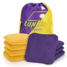 Bolsas de Cornhole EunHo, kit com 8 unidades, dupla face, 15 x 15 cm, 0,45 kg