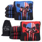 Bolsas de Cornhole JST GAMEZ Profissionais, conjunto com 8 unidades, 6" x 6" Bolsas de Cornhole JST GAMEZ Profissionais, conjunto com 8 unidades, 6" x 6"