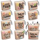 Bolsas de cosméticos com tema Bulyoou Beach, 10 unidades para mulheres e meninas
