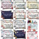 Bolsas de cosméticos Qeeenar Christian Makeup Bag Bible 24 unidades