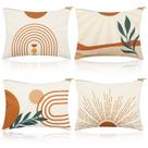 Bolsas de cosméticos Sotiff Boho Retro Canvas de maquiagem x4