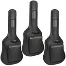 Bolsas de guitarra Mdvora, pacote com 3 unidades, impermeáveis, Oxford, para 38, 40, 41 polegadas Bolsas de guitarra Mdvora, pacote com 3 unidades, impermeáveis, Oxford, para 38, 40, 41 polegadas