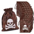 Bolsas de guloseimas piratas RICHNESS Drawstring Faux Cow Skin x24