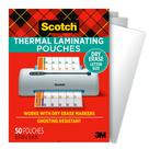 Bolsas de laminação térmica Scotch Dry Erase, pacote com 50