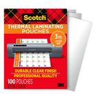 Bolsas de laminação térmica Scotch Letter Size, pacote com 100