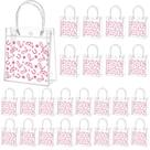 Bolsas de lembrancinhas de festa Tioncy Pink Cowgirl 24 unidades de PVC transparente