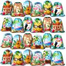 Bolsas de lembrancinhas Frienda com tema havaiano Aloha, 24 unidades