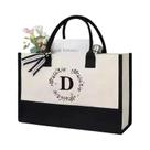 Bolsas De Lona De Grande Capacidade Personalizadas Com Logo De Boutique Para Compras Fashion