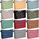 Bolsas de maquiagem Chunful Inspirational Christian Gifts, 12 unidades