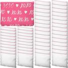 Bolsas de maquiagem Frienda Sublimation Blank Canvas 50 unidades branca/rosa