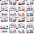 Bolsas de maquiagem SilTriangle Teacher's Day Bulk Canvas 24 unidades