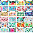 Bolsas de maquiagem SilTriangle Tropical Canvas 24 peças