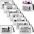 Bolsas de maquiagem SilTriangle Workout, 8 peças para mulheres amantes do fitness