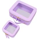 Bolsas de maquiagem transparentes Bolsa de higiene aprovada pela LETGO TSA Lavender