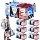 Bolsas de movimento BlissTotes, pacote com 6, grandes, com alças de mochila, 125 litros