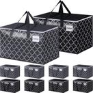 Bolsas de movimento Epictotes Extra Large 125L, pacote com 10 unidades, pretas e cinzentas