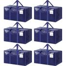 Bolsas de Movimento FYGRIP Extra Heavy Duty - Pacote com 6 Unidades (Azul)