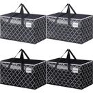 Bolsas de mudança Epictotes Extra Large 100L, pacote com 4 unidades, pretas e cinza