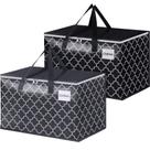 Bolsas de mudança Epictotes Extra Large 125L, pacote com 2 unidades, pretas e cinza