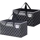 Bolsas de mudança Epictotes Extra Large 88L, pacote com 2 unidades, pretas e cinzentas