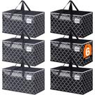 Bolsas de mudança Epictotes Extra Large 88L, pacote com 6 unidades, pretas e cinza