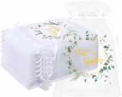 Bolsas de organza Windyun Love Is Sweet Wedding Treat 10 x 15 cm 200 unidades