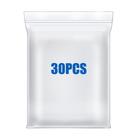 Bolsas de poliéster Macoota 14 x 18 cm Clear Zip Seal Lock (pacote com 30)
