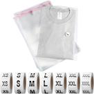 Bolsas de poliéster transparente que podem ser fechadas novamente, 200 unidades com 3.500 adesivos de roupas