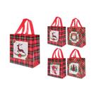 Bolsas De Presente De Natal 4 Peças, Sacolas Não-Tecidas Com Alças Do Papai Noel E Boneco De Neve Bolsas De Presente De Natal 4 Peças, Sacolas Não-Tecidas Com Alças Do Papai Noel E Boneco De Neve