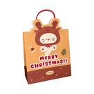 Bolsas De Presente De Natal Com Desenhos Animados Fofos, 6 Peças, Sacolas De Papel Portáteis Para