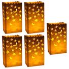 Bolsas de velas luminárias Stmarry White com Stars Moon (50 unidades)